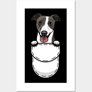 Funny Whippet Pocket Dog Posters and Art